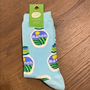 Ranch Dressing Women’s Cotton Crew Socks NWT